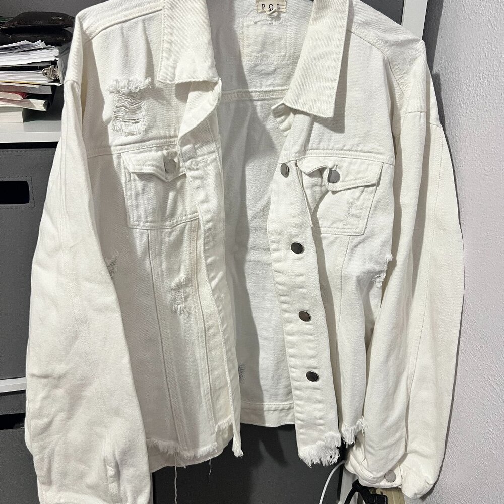 POL white denim vintage jean jacket